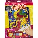 Розмальовка глітерними блискітками за номерами Danko Toys Поні РГН-02-01 міні 20.5х26 см