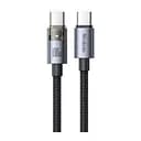 Кабель McDodo 100W USB-C to USB-C Transparent Cable with Charging Light 1.2 м CA-5580 черный