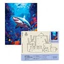 Набір для розпису по номерах "Акула" 40*50 см, IDEA2-GX47245, ТМ "99IDEAS"