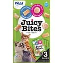Лакомство для кошек Inaba Juicy Bites сочные снеки со вкусом домашнего бульона и кальмаров 33.9 г (3 шт. х 11.3 г)