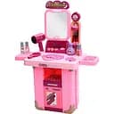 Ігровий набір трюмо 008-103A 2в1: дзеркало, фен, прикраси, чемодан на колесах