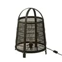 Лампа J-Line из бамбука и тростника 53 см черная (46376)