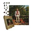 Дерев'яний фігурний пазл Хазяйновитий Шевченок, А3, Дерев'яна коробка 200 елементів