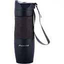 Термокружка Kamille из нержавеющей стали с TPR-вставкой и ремешком 480 мл коричневая (KM-2067-BR)