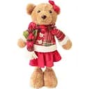 Новогодняя мягкая игрушка Yes! Fun Мишка девочка 35.5 см (974932)