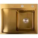 Кухонная мойка Platinum Handmade PVD R из нержавеющей стали прямоугольная 3 мм 58x48x22 см бронза (000031244)
