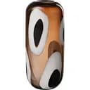 Ваза J-line стеклянная коричневая с пятнами 37 см (32041)