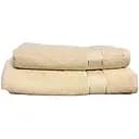 Набір махрових рушників для ванної LeLit 70x140 см + 50x90 см 2 шт. бежевий (le2000000298788)