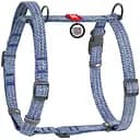 Шлея для собак Waudog Re-cotton H-образная с QR паспортом светоотражающая S 36-42 см синяя
