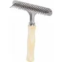 Дерев'яний гребінець-граблі Fox однорядний, великий, 14х11 см