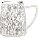 Чашка Ardesto Lamberto фарфоровая бело-серая 360 мл (AR3051)