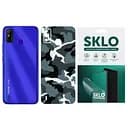 Захисна плівка SKLO Back (тил) Camo для TECNO Camon 19 Блакитний / Army Blue