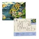 Набір для розпису по номерах "Місто на узбережжі" 40*50 см