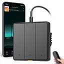 Выключатель Wi-Fi механический Tuya RF433 EU Wi-Fi на одну линию Серый