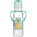 Тританова пляшечка з ручками Canpol Babies Ферма Ведмедик 250 мл бірюзовий (11/845)