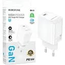 Зарядний пристрій Borofone BN28 Type-C PD30W технологія GaN Power Delivery 3.0 білий