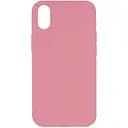 Чохол Epik Silicone Case Full Protective AA No Logo для Apple iPhone XS Max 6.5 Рожевий/Light pink