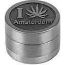 Гриндер для измельчения табака HL-246 I Конопля Amsterdam Silver (10936)