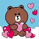 Картина за номерами Santi Лайн Френдс Браун та серденько 25x25 см LED підсвітка (955037)