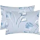 Наволочка Home Line Гінко Білоба, бязь, сіро-блакитна, 50х70 см, 2 шт. (173840)