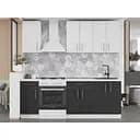 Кухня модульна Еверест Оптіма набір №4 Німфея альба/Антрацит 2,2 м (EVR-5707)