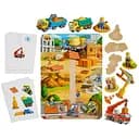 Розвиваюча гра Ubumblebees Будівельний майданчик PSF037 дерев'яна на липучці