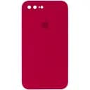 Чохол Epik Silicone Case Square Full Camera Protective AA для Apple iPhone 7 plus/8 plus 5.5 Червоний/Rose Red