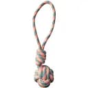 Игрушка для собак Croci Pastel Груша с ручкой канат хлопчатобумажный оранжевая 40 см