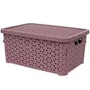 Кошик Diomedea з кришкою 29.7x19.6x13 см 6 л темно-пудровий (К12-803) 
