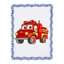 Детский набор для росписи по дереву "Пожежна машина" Puz-22954 формат А4