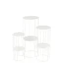 Подставка для цветов J-Line металлическая белая (46259)