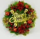 Вінок новорічний "Merry Christmas" D35см 6527-P1127