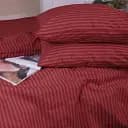 Наволочка MirSon Ranforce Elite Stripe Red 70х70 см (2200010365078)