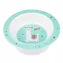 Тарілка з меламіну на присосці Canpol babies Exotic Animals 270 мл бірюзовий (4/519_tur)