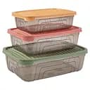 Контейнер пластиковий Herevin Rectangular Storage Bowl Set-2024 Colours 3 шт. (163331-150)