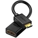 Кабель Ugreen Mini HDMI штекер to HDMI 2.0 разъем 4K 60Hz 22CM Black (20137)