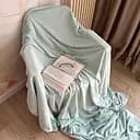 Плед-покрывало LeLit Велсофт двуспальный 200х180 см ментол (le2000000276755)