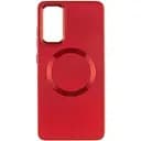 TPU чехол Epik Bonbon Metal Style with MagSafe для Samsung Galaxy S24 Красный / Red