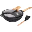 Сковорода ВОК MGC алюмінієва 32 см з антипригарним покриттям та кухонною лопаткою, чорний MGC HP-4-449