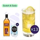 Коктейль Scotch'n'Soda (набір інгредієнтів) х13 на основі віскі Hankey Bannister