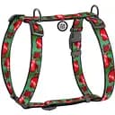 Шлея для собак Waudog Nylon Гранаты анатомические H-образные с QR паспортом L 50-90 см