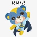 Картина по номерам Ideyka Смелый медвежонок KHO6100 30х30 см