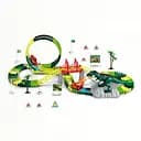 Трек GD 29 A (18/2) 146 деталей, динозавр, парогенератор, звук и подсветка, машинка, длина трека 305 см