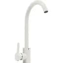 Смеситель кухонный Platinum 7990 NEST белый