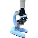 Микроскоп SK 0026 B, 21 см, пробирки, стекла, инструменты, подсветка, синий
