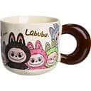 Кружка фарфоровая LABUBU Pure Happines 400 мл бежевый FM-21C