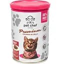Вологий корм для дорослих котів Pet Chef Шматочки в желе з яловичиною 415 г