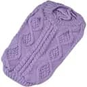 Светр Ginger для тварин L в'язка косичка бузковий ОГ-34 см Д-25 см