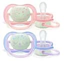 Пустышка Philips Avent Ultra Air Ночная, 0-6 мес, 2 шт. (SCF376/12)