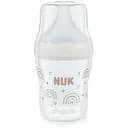 Пляшечка для годування Nuk Perfect Match з індикатором температури, з соскою з силікону з отвором S 150 мл веселка (3954131)